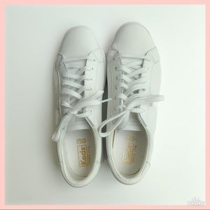 NWOT White Leather Keds